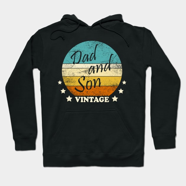 Dad and son vintage Hoodie by Inyourdesigns